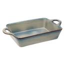 Rectangular baking dish "Unknown Land" Stoneware, 38.5x22.5 cm, Green Green
