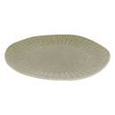 Presentation plate "Nyero" Earthenware, Ø32 cm Green