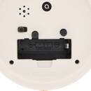LED Alarm Clock "Dany " D.14 cm Beige