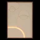 3D Fabric "Melio " 48x68 cm, White White