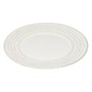 Set of 6 dessert plates "Camille" Stoneware, D.20.5 cm White