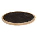 Presentation plate "Ava" Mango tree, D.23 cm Black