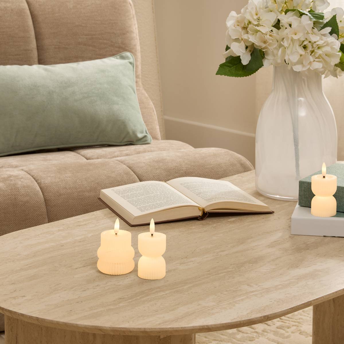 LED Candle "Fancy" H.9 cm Model A