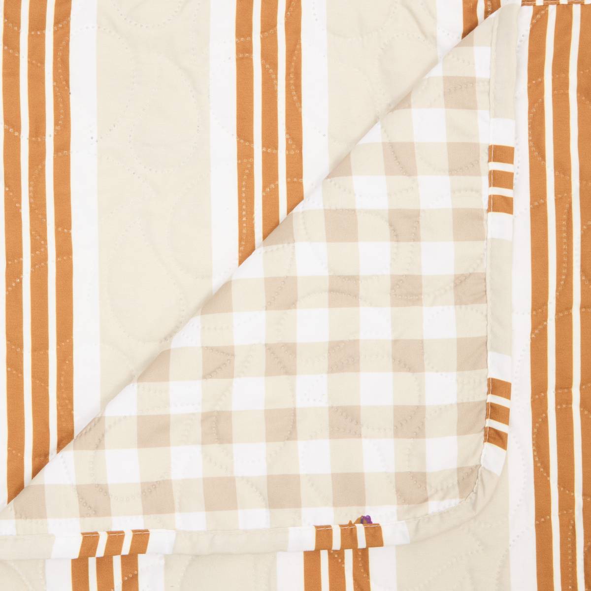 Bedspread "Cole" Beige linen, 240x220 cm Linen beige