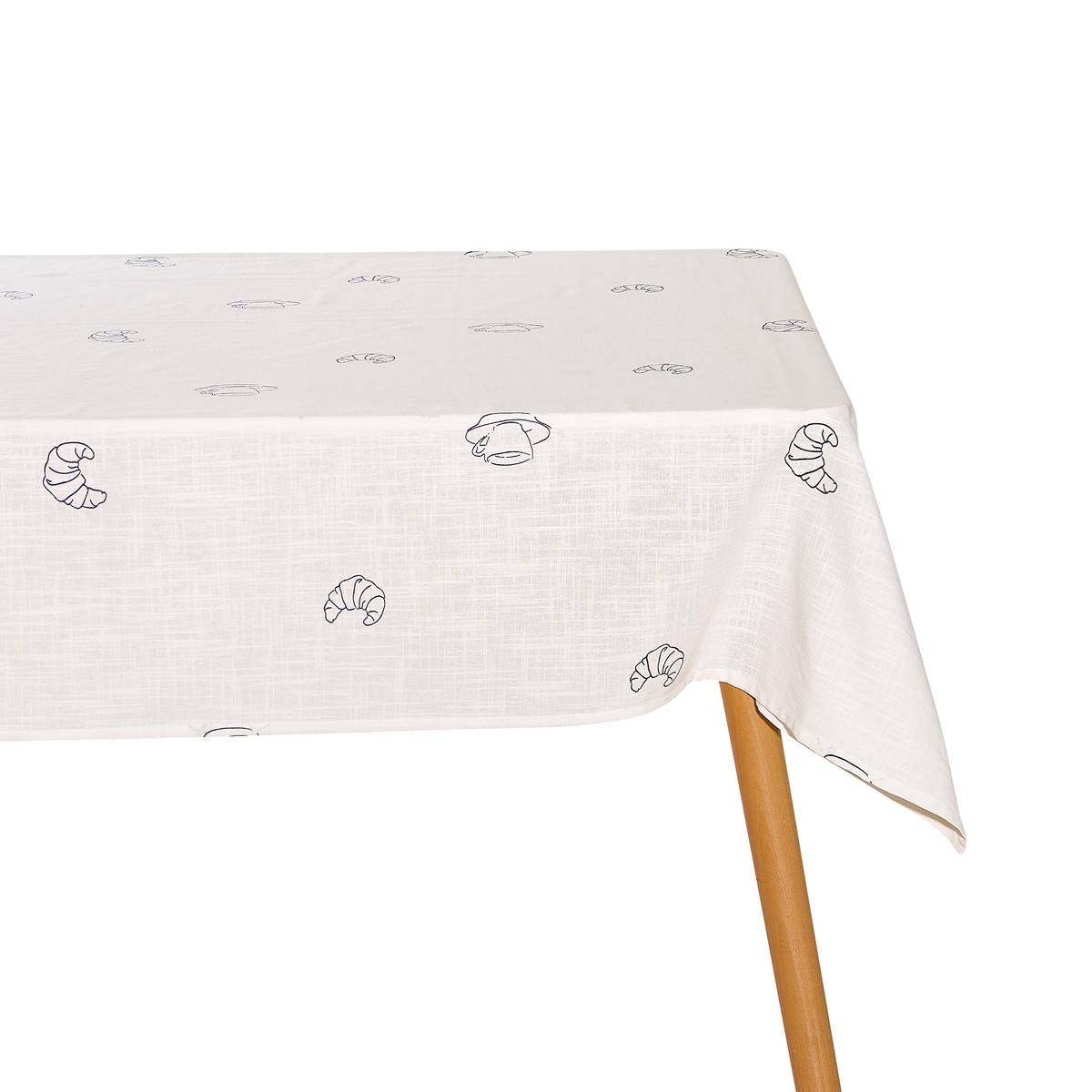 Tablecloth "Fra" Cotton, White, 240x140 cm Red