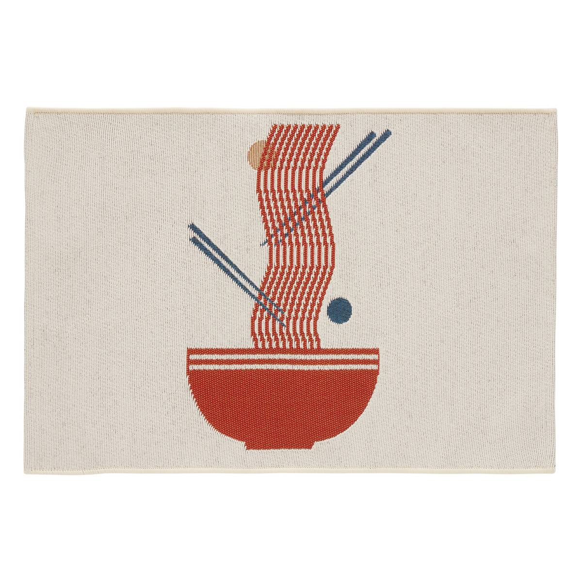 Rug "Nippon line" White, 90x60 cm White