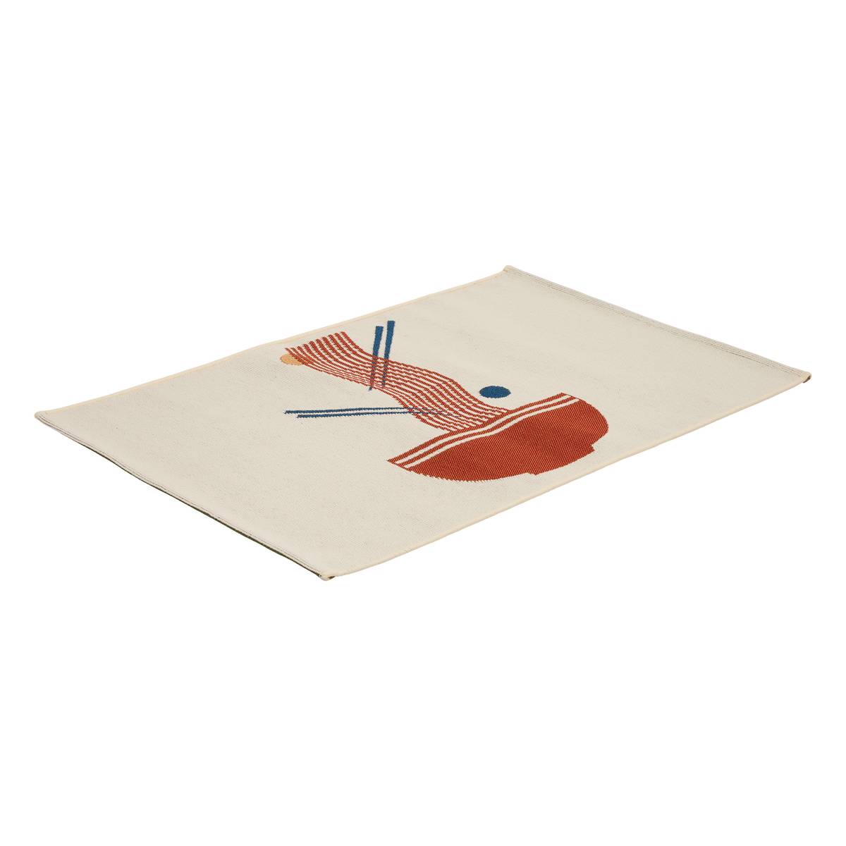 Rug "Nippon line" White, 90x60 cm White