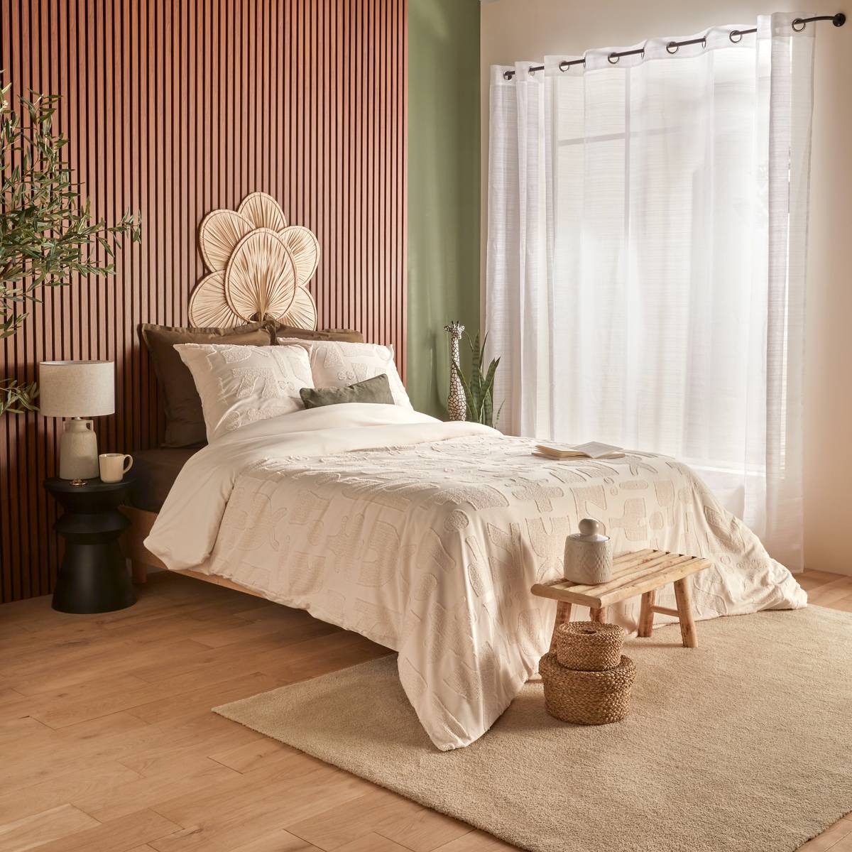 Bedding set "Nyero" Ivory, 240x220 cm Ivory
