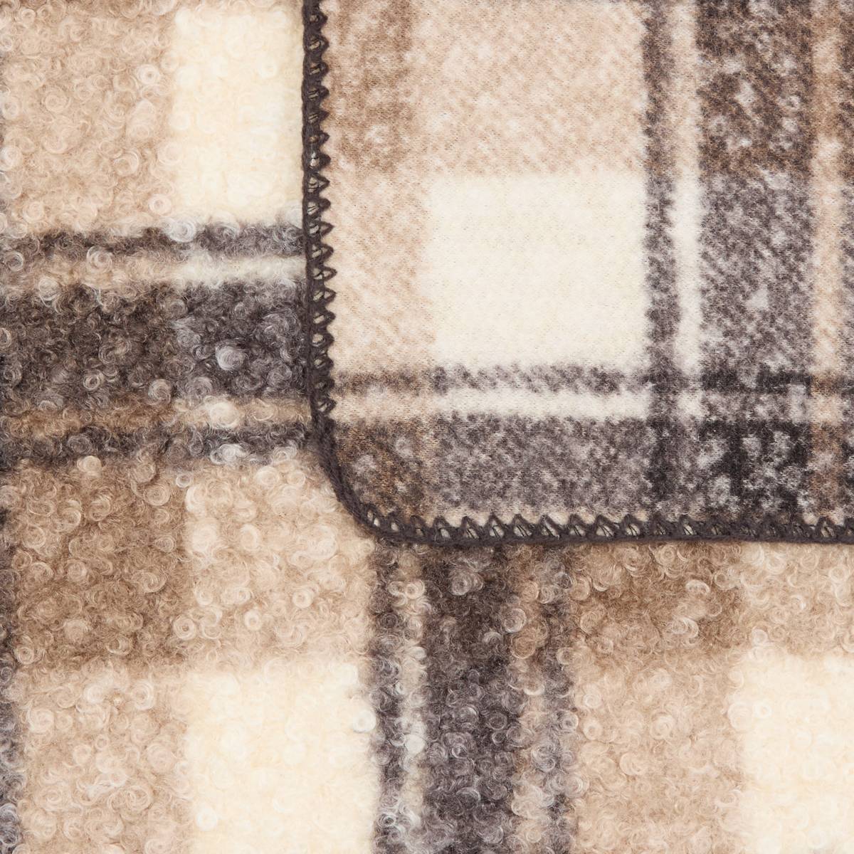 Throw "Autumn" Beige Linen, 170x130 cm Linen beige