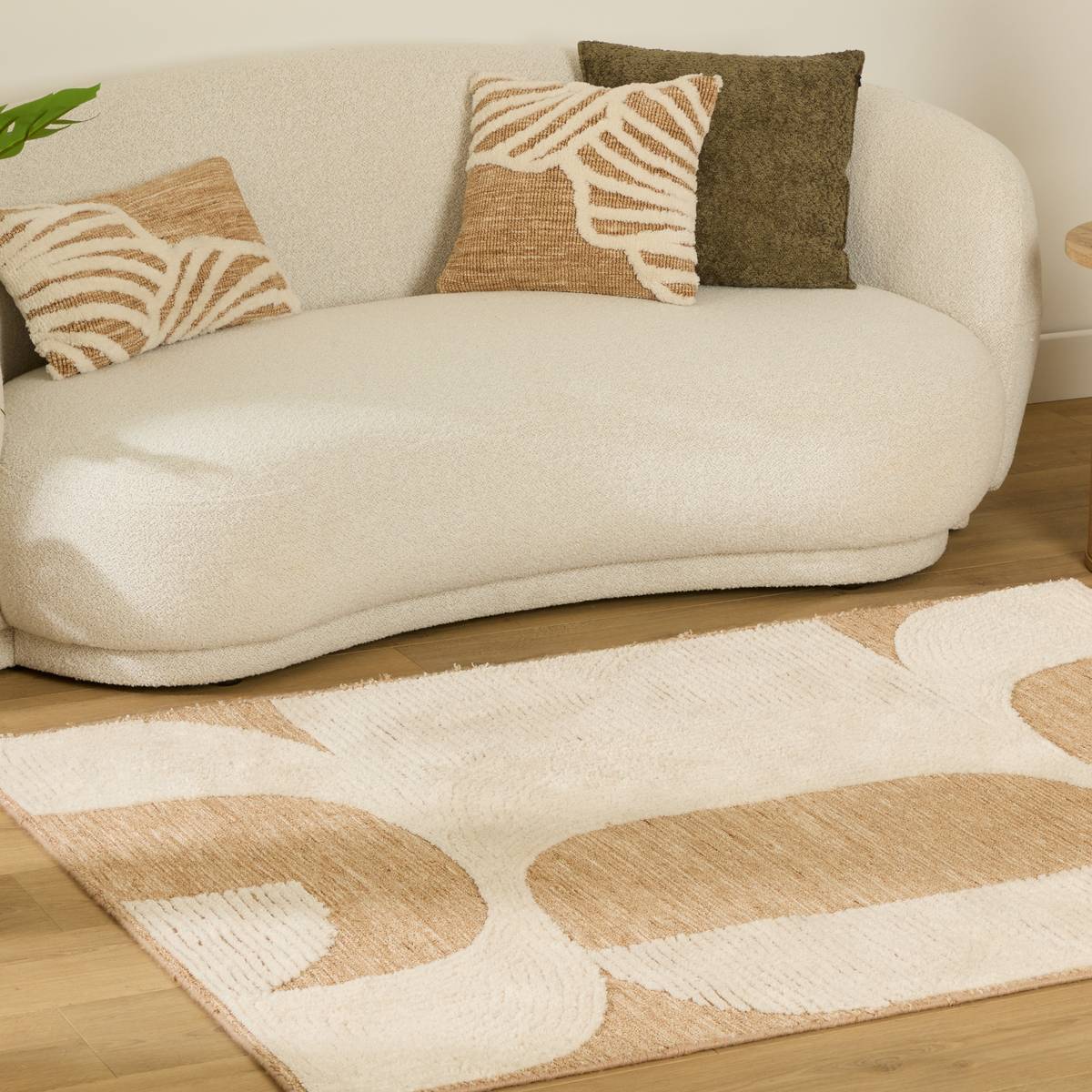 Rug "Loomia" Beige Linen, 170x120 cm Linen beige