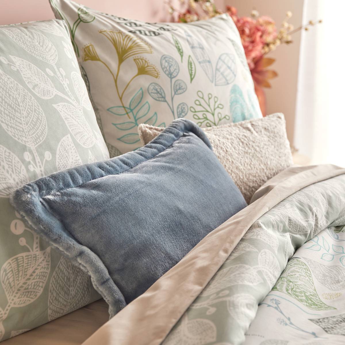 Bedding set "Alioe" Cotton, green, 240x220 cm Green