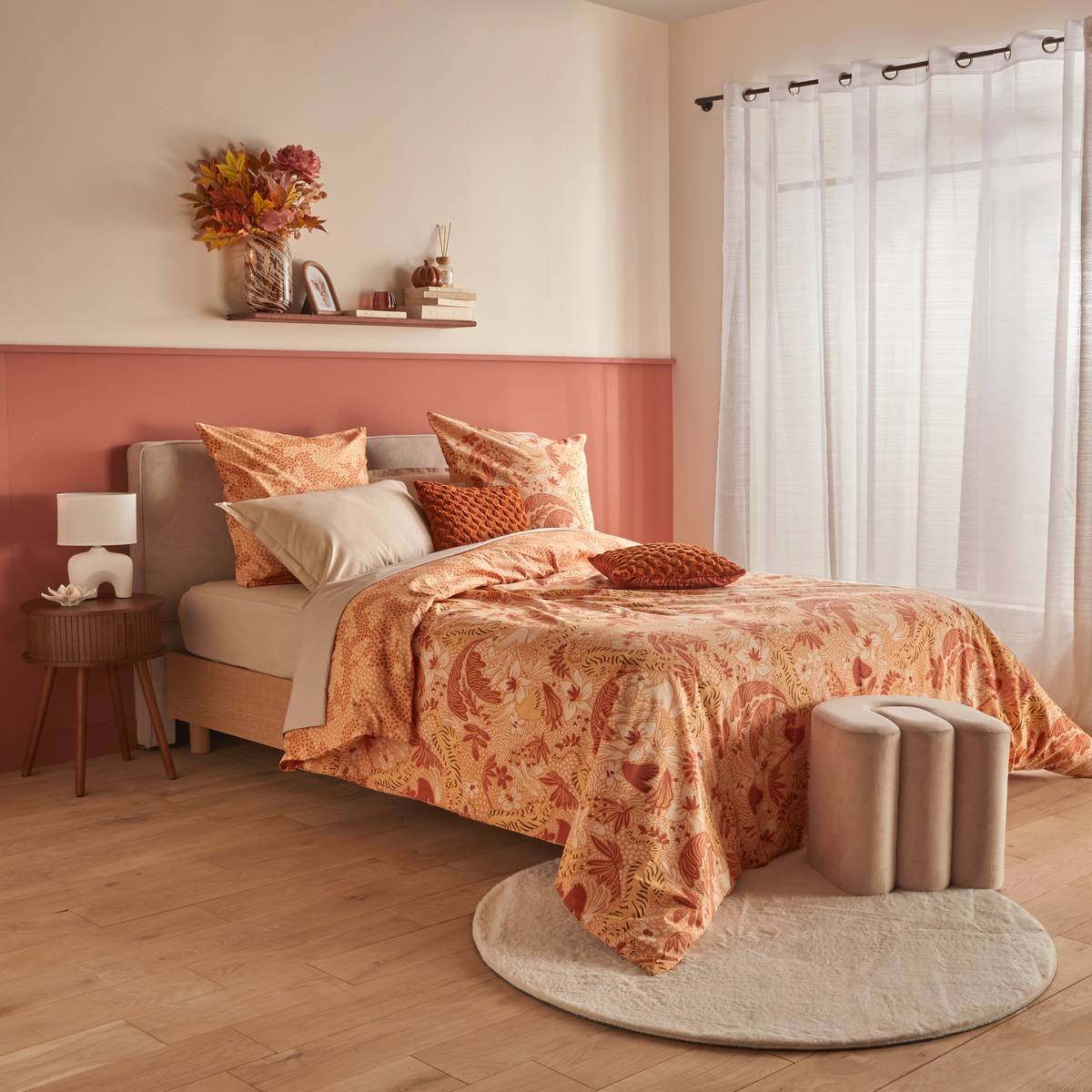 Bedding set "Mialu" Cotton, Ochre, 240x220 cm Ochre