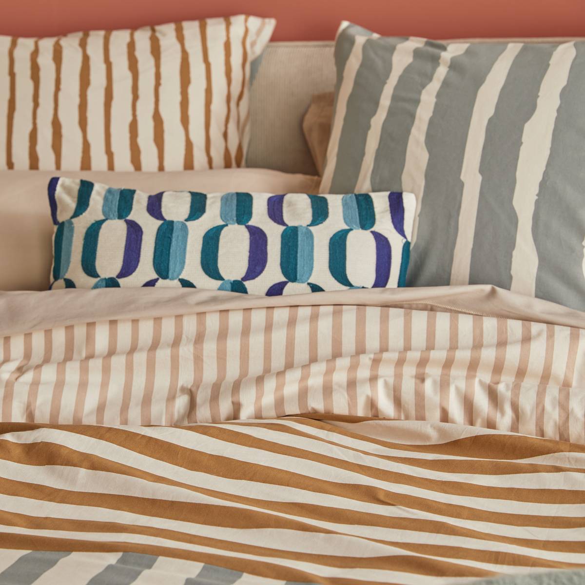 Bedding set "Fenir" Cotton, Light Blue, 240x220 cm Light blue