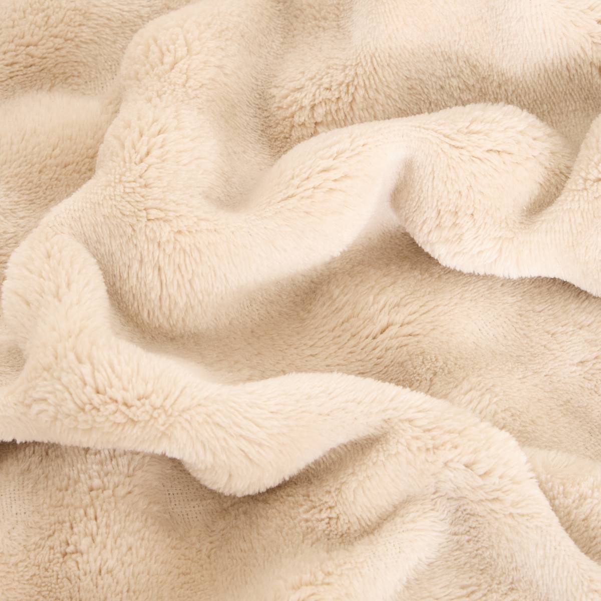 Throw "Zephy" Moccha, 150x125 cm Linen beige
