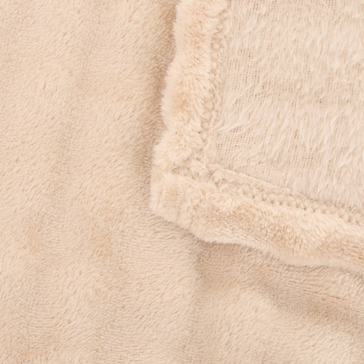 Throw "Zephy" Beige linen, 230x180 cm Linen beige
