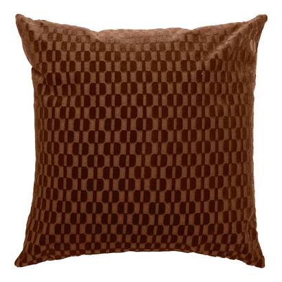 Cushion "selia" tonka brown, 40x40 cm