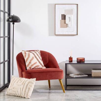 Cushion "hawki" brown, 40x40 cm