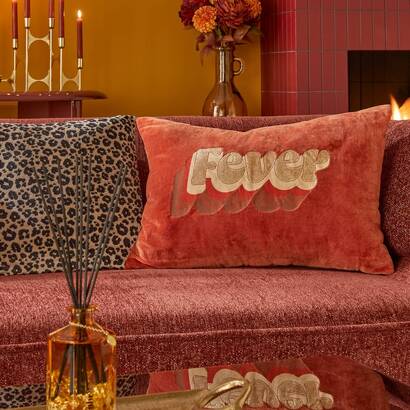 Cushion "night crush" orange, 58x38 cm