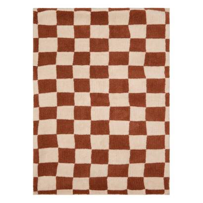Rug "homy" wool, brown, 230x160 cm