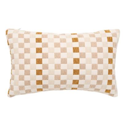Cushion "mosai" beige linen, 50x30 cm