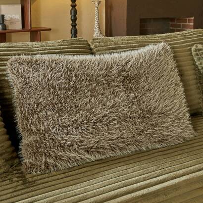 Cushion "nyero" khaki green, 80x50 cm