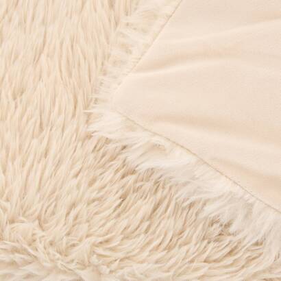 Throw "duvia" beige linen, 150x120 cm