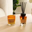 Fragrance gift set "Alma" glass, Amber and vanilla, 6.5x6.5 cm Amber and vanilla