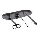 Candle care kit "Zelie" Steel, Black, 3 pieces Black