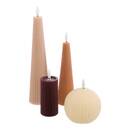 Set of 4 LED Candles "Crysta" 4 pieces Multicolored