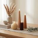 Set of 4 LED Candles "Crysta" 4 pieces Multicolored