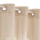 Sheer curtain "Eyda" Beige linen, 240x140 cm Linen beige