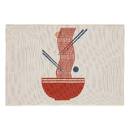 Rug "Nippon line" White, 90x60 cm White