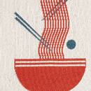 Rug "Nippon line" White, 90x60 cm White