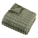 Throw "Zephy" Khaki green, 150x125 cm Khaki green