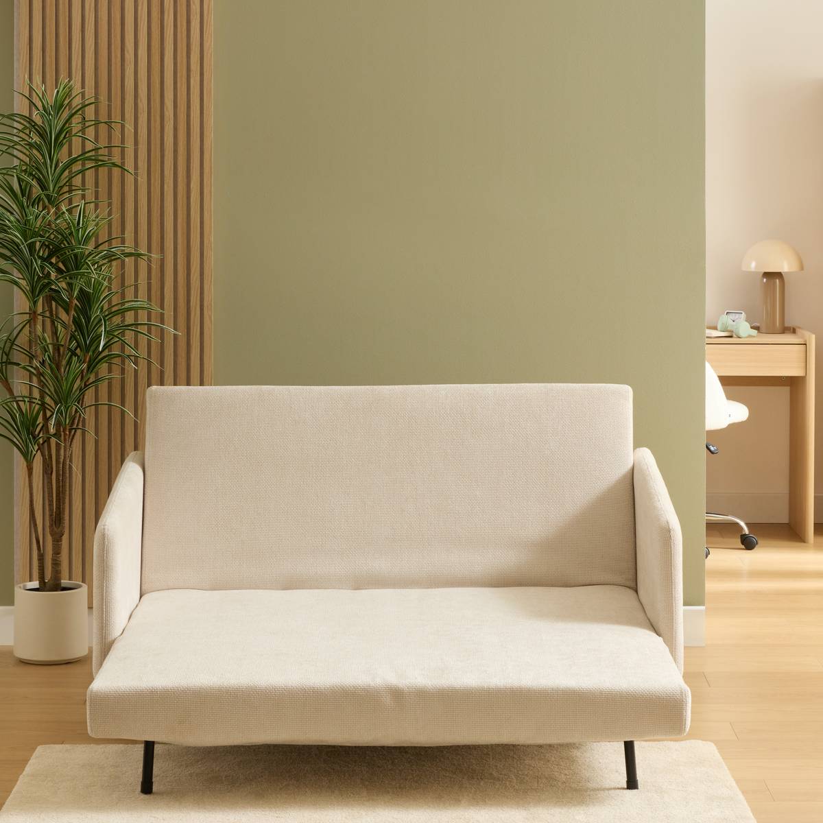 Sofa bed "Milo" 2 seats Beige