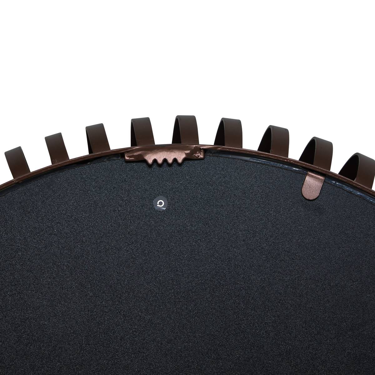 Mirror "Barrel" Glass, Chocolate, D.61 cm Chocolate