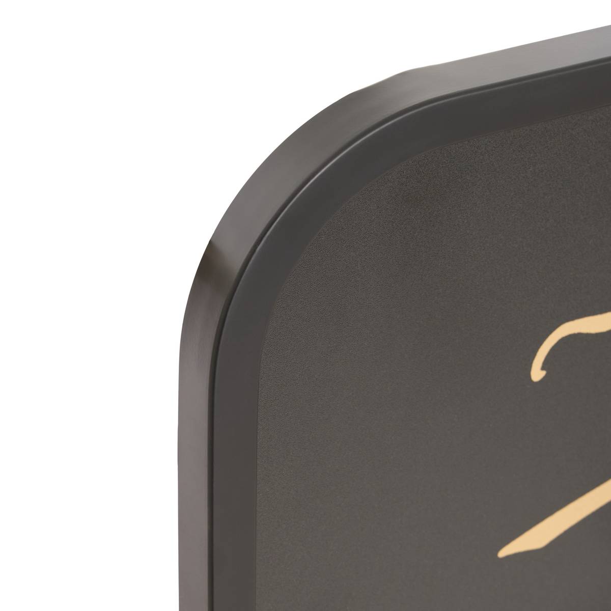 Clock "Mike" Steel, Black, 80x60 cm Black