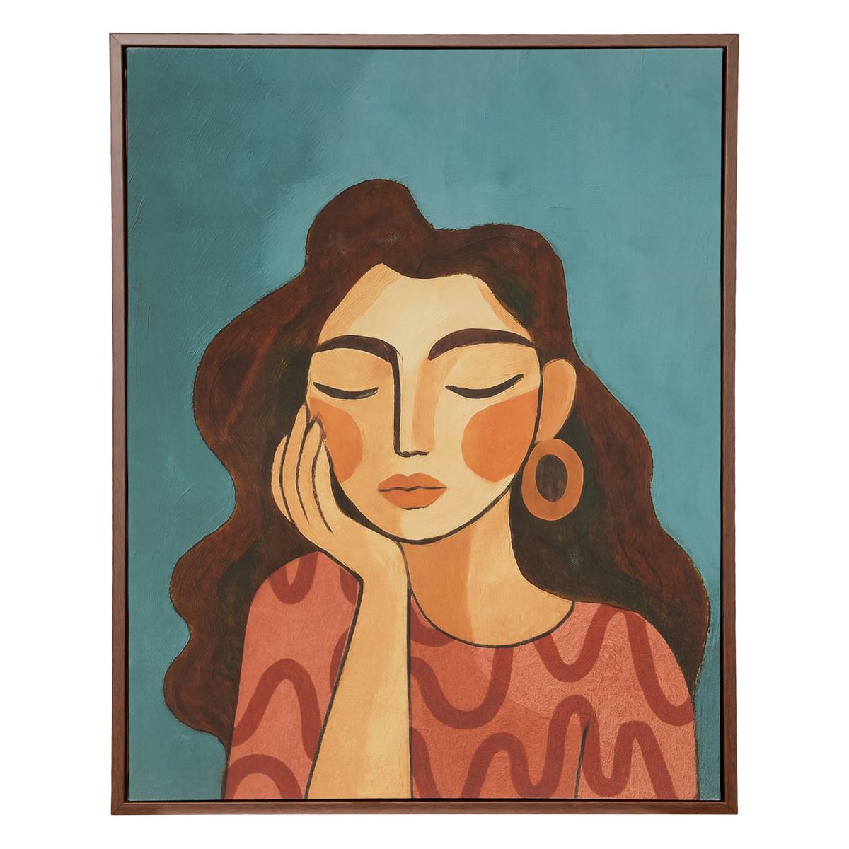 Framed printed canvas "Homy" 40x50 cm, Multicolor Multicolored