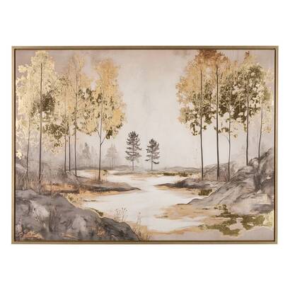 Framed printed canvas "penny" 58x78 cm