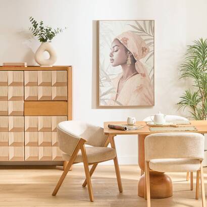 3d canvas "valerie" 75x116 cm, beige