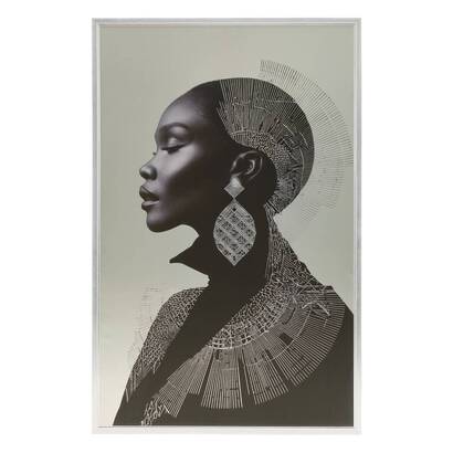3d fabric "wonda" 75x116 cm, black & white