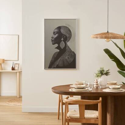 3d fabric "wonda" 75x116 cm, black & white