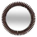 Mirror "Barrel" Glass, Chocolate, D.61 cm Chocolate