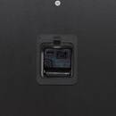 Clock "Fran" Stainless steel, Black, 52x8.5 cm Black