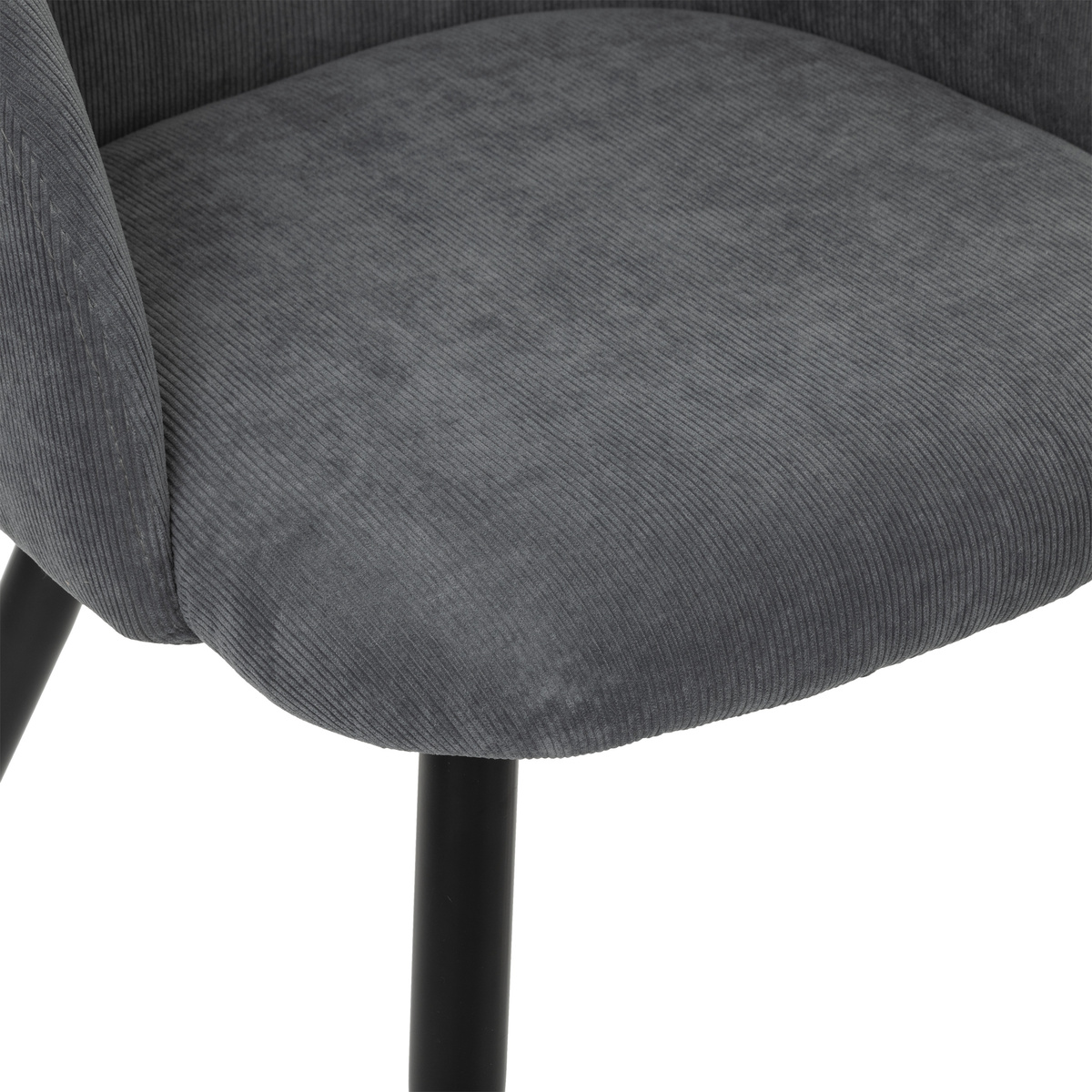 Set of 2 chairs "Celeste" Steel, Grey Grey