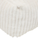 XL armchair and XL pouffe set "Muzi" White White
