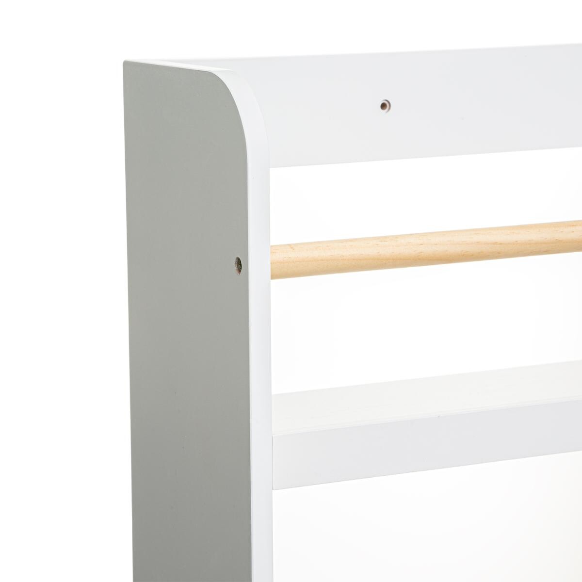 Children's bookshelf with 4 shelves White, H.118 cm White