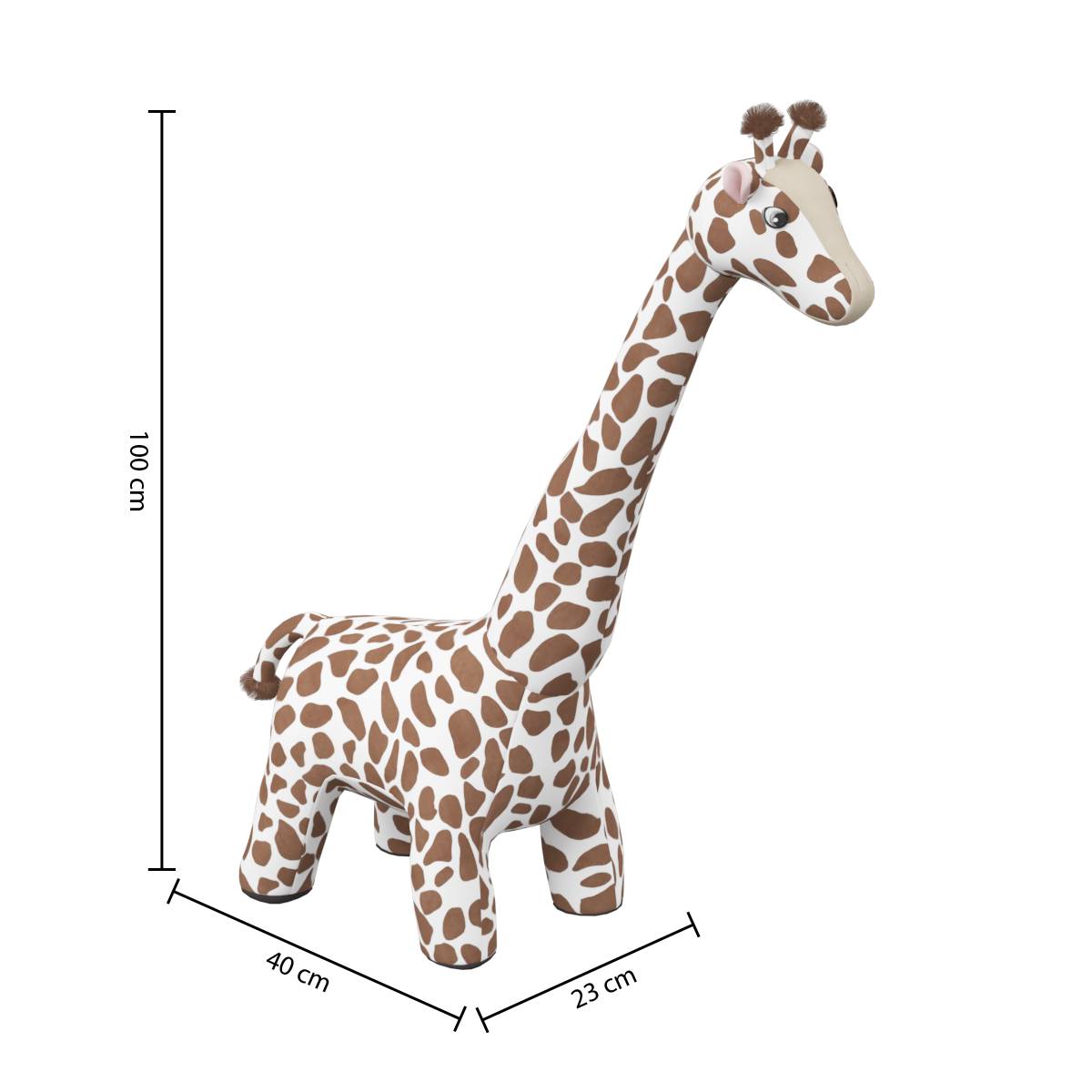 Plush Giraffe "Axel" H.100 cm Multicolored
