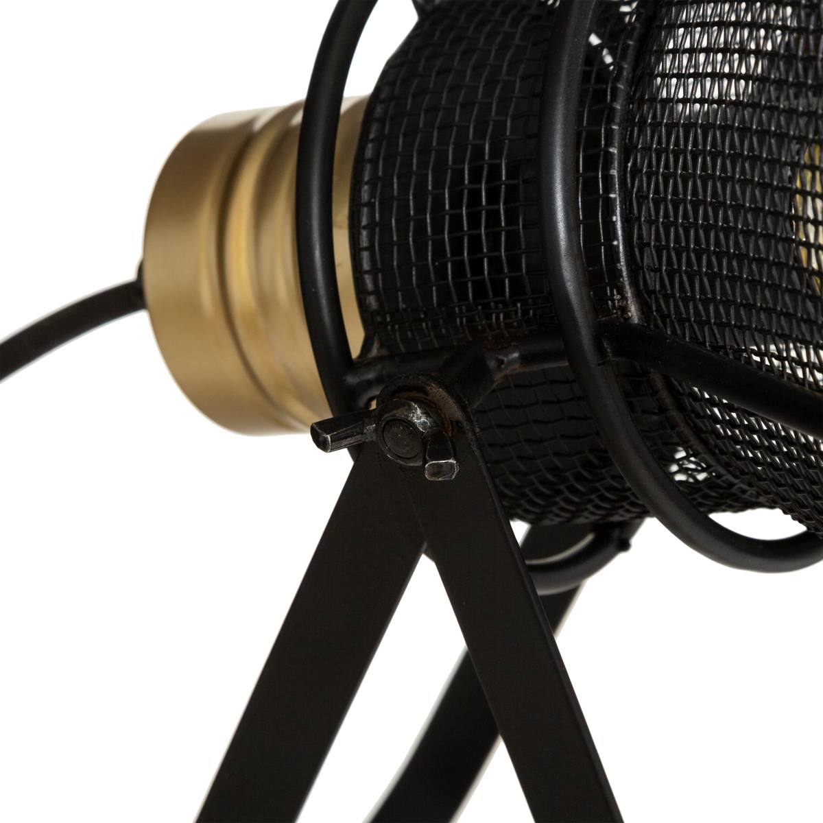 Lamp "Rodo" Black metal, H.31 cm Black
