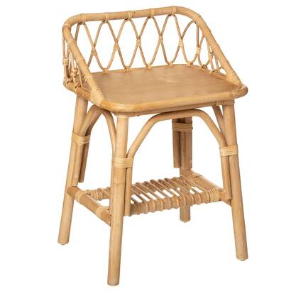 Children's bedside table rattan, h.56 cm